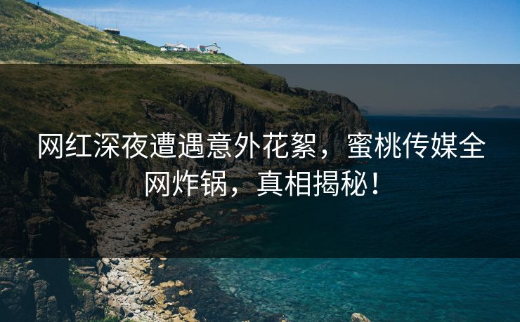 网红深夜遭遇意外花絮，蜜桃传媒全网炸锅，真相揭秘！