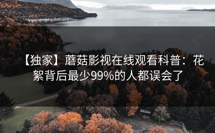 【独家】蘑菇影视在线观看科普:花絮背后最少99%的人都误会了 【独家】蘑菇影视在线观看科普:花絮背后最少99%的人都误会了